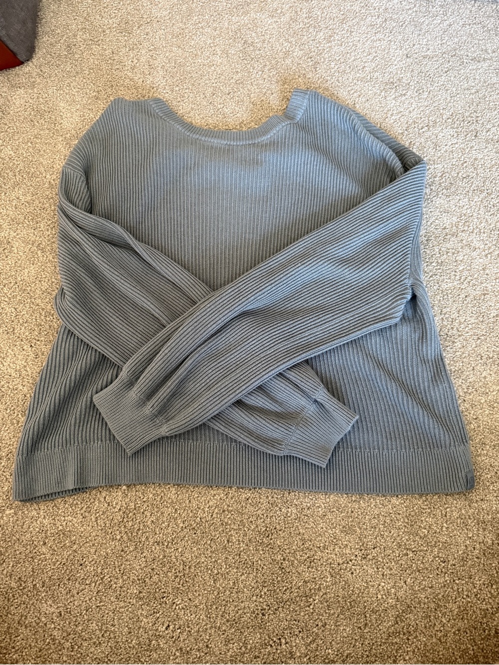 Lululemon Crossover Sweater - Chambray Blue size 10 - Picture 3 of 4